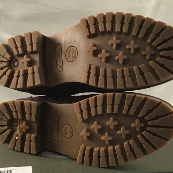 Timberland Women Courmayeur Valley Burgundy Nubuck Burgundy Chelsea Boots sz 10 - Picture 5 of 5